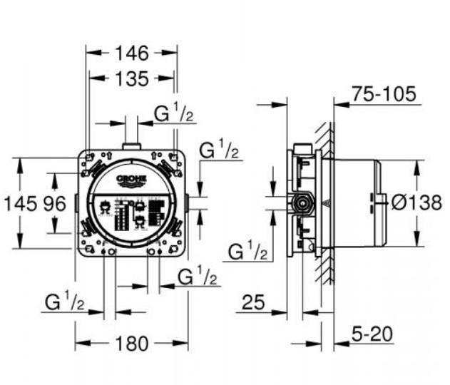 Grohe SmartControl komplet brusesystem m/ Rainshower 310 hovedbruser og SmartActive til indbygning - Børstet Hard Graphite Grohe SmartControl komplet brusesystem m/ Rainshower 310 hovedbruser og SmartActive til indbygning - Børstet Hard Graphite