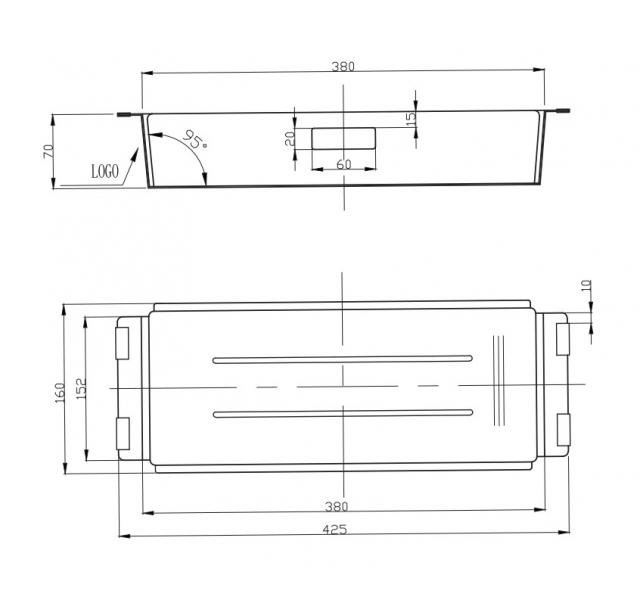 Lavabo Kubus skylleskål - Rustfrit stål Lavabo Kubus skylleskål - Rustfrit stål