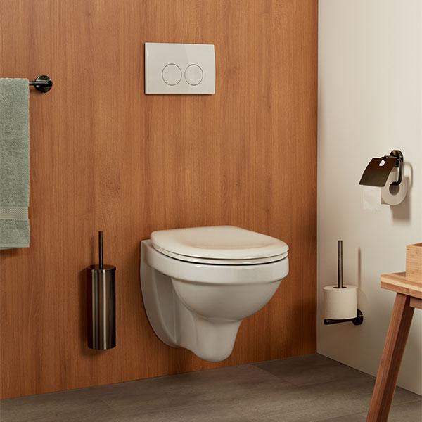 Kosmos reservepapirholder - B&oslash;rstet gunmetal