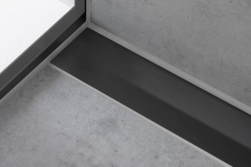 Hansgrohe RainDrain Flex afl&oslash;b (kan afkortes) t/bagv&aelig;g - 80 - Mat sort