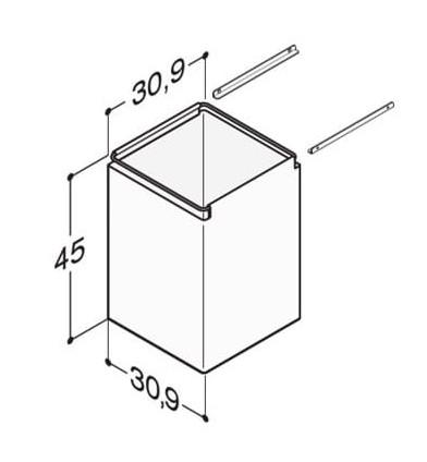 Dansani vasket&oslash;jspose til Luna 35 h&oslash;jskab/sideskab
