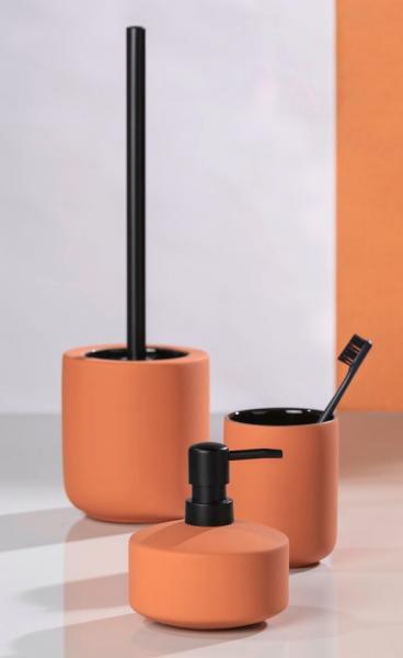 Wenko Avellino keramik toiletb&oslash;rste - Terracotta