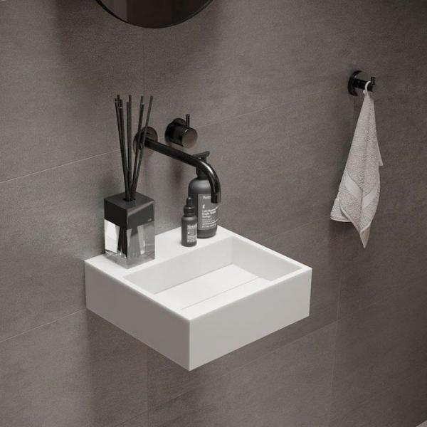 Ideavit Solidcube 30 h&aring;ndvask t/v&aelig;g - Uden overl&oslash;b - Uden hanehul