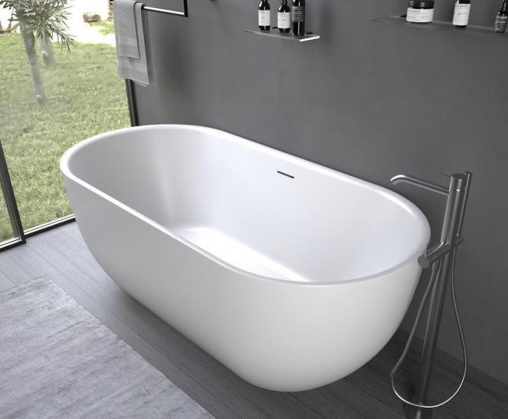 Ideavit Thalia fritstående badekar 1700 x 600 mm - Mat hvid Ideavit Thalia fritstående badekar 1700 x 600 mm - Mat hvid