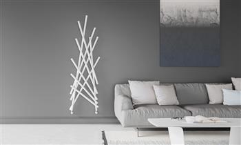 Kriss Nature h&aring;ndkl&aelig;det&oslash;rrer - 57x174 cm - Hvid