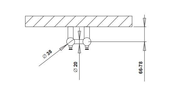 Str&oslash;mberg Regus h&aring;ndkl&aelig;det&oslash;rrer - 11,5x95 cm - Hvid