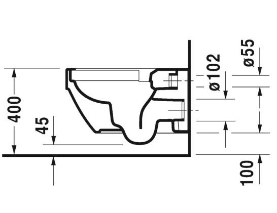 Duravit Vero Air væghængt toilet m/wondergliss Duravit Vero Air væghængt toilet m/wondergliss