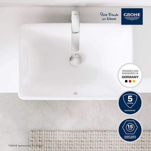 Grohe Euro 60 fritst&aring;ende bowlevask - Med overl&oslash;b - HyperClean