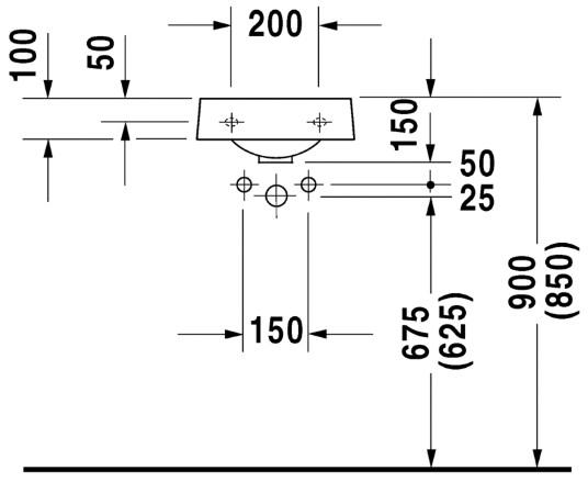 Duravit Architec 35 t/v&aelig;g - Uden overl&oslash;b