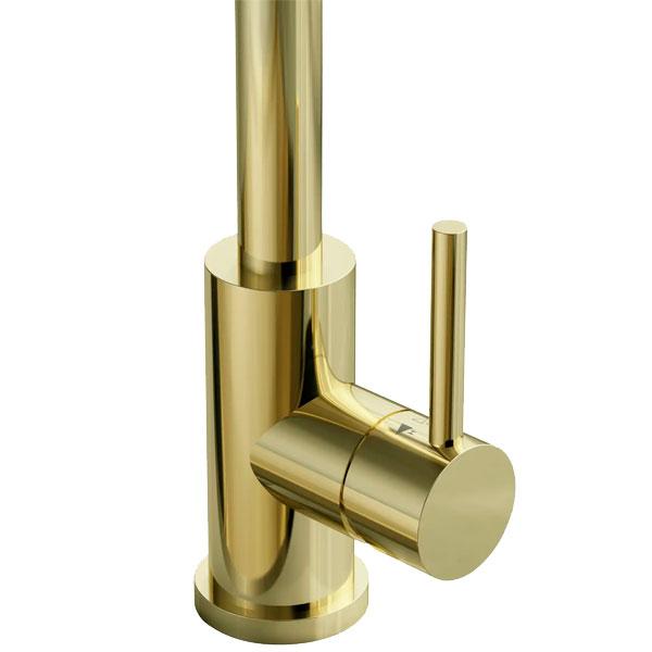 Lavabo Kubus 140 RS Round k&oslash;kkenarmatur - Messing PVD