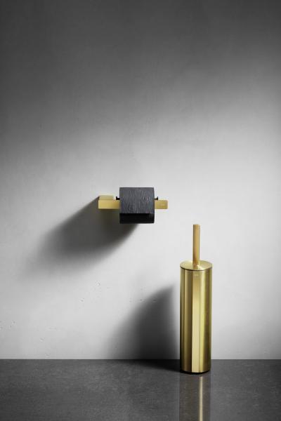 Unidrain ReFrame toiletb&oslash;rste til gulv - Messing