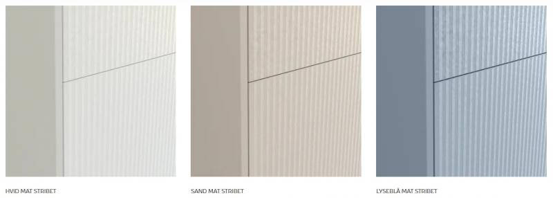 Dansani Mido+ Classic 101 m&oslash;bels&aelig;t m/Amber vask og 1 skuffe - Striber/mat sand