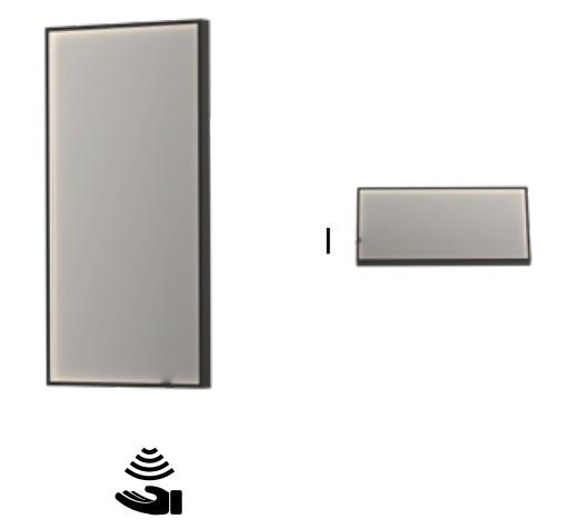 Sanibell Ink SP19 spejl m/lys, varme og sensor 50 x 100 cm - Mat hvid Sanibell Ink SP19 spejl m/lys, varme og sensor 50 x 100 cm - Mat hvid