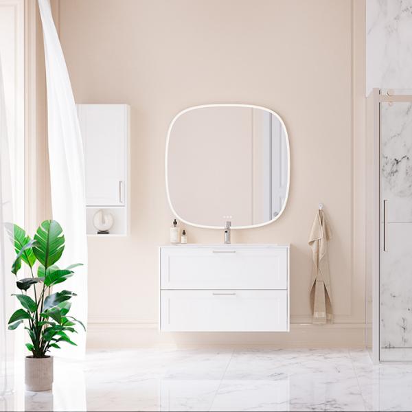 Dansani Squircle spejl 100 x 100 m/lys og lysstyring