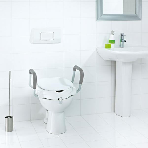 Ridder Assistent toiletforh&oslash;jer m/arml&aelig;n - Hvid