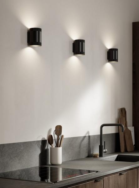 Cass&oslash;e Aura v&aelig;glampe m/crystal cut - Mat sort