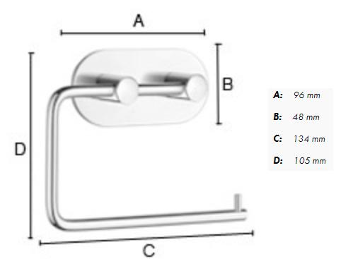 Beslagsboden selvkl&aelig;bende tilbeh&oslash;rspakke - Krom
