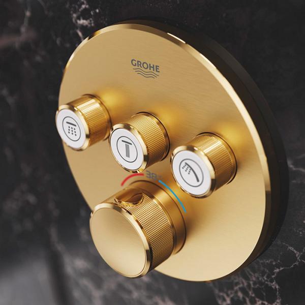 Grohe SmartControl komplet brusesystem med SmartActive brus til indbygning - Børstet Cool Sunrise Grohe SmartControl komplet brusesystem med SmartActive brus til indbygning - Børstet Cool Sunrise