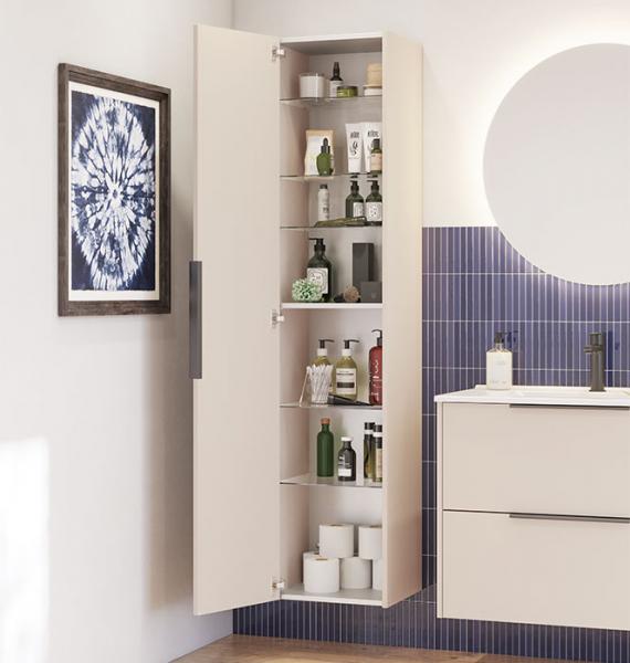 Dansani Mido+ Classic h&oslash;jskab m/1 l&aring;ge - Mat hvid