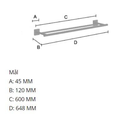 Smedbo House tilbehørspakke 3 - Mat sort Smedbo House tilbehørspakke 3 - Mat sort