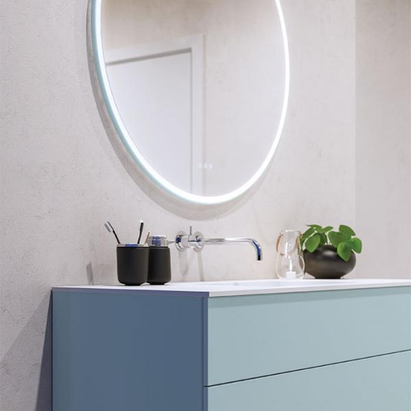 Dansani Hoop rundt spejl m/lys og lysstyring Ø94,3 - Valgfri rammefarve Dansani Hoop rundt spejl m/lys og lysstyring Ø94,3 - Valgfri rammefarve