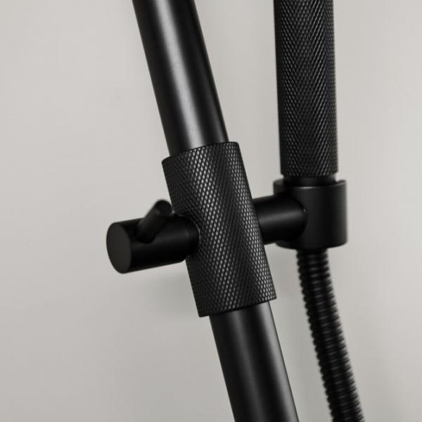 Cassøe Crystal Cut komplet brusesystem - T8 - Mat sort Cassøe Crystal Cut komplet brusesystem - T8 - Mat sort