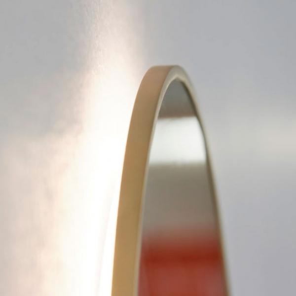 Cass&oslash;e Toscana spejl m/messing ramme, backlight og varme &Oslash;90