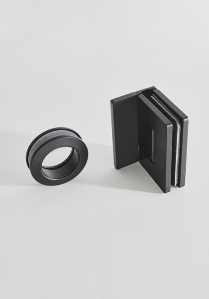 Hafa Infinity bruseniche - Lace glas - Sort - 90x90 cm Hafa Infinity bruseniche - Lace glas - Sort - 90x90 cm