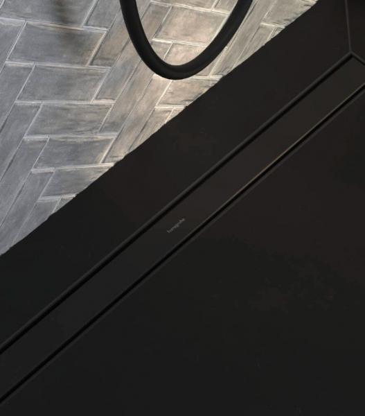 Hansgrohe RainDrain Match Kappes&aelig;t - 120 cm - Mat sort