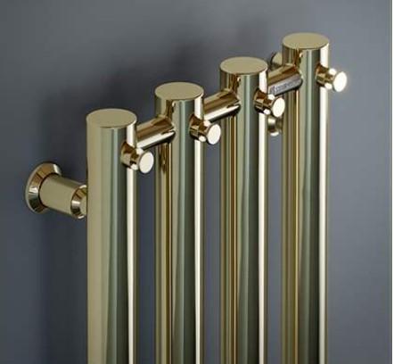 Strømberg Regus håndklædetørrer - 26,6x150 cm - Poleret messing Strømberg Regus håndklædetørrer - 26,6x150 cm - Poleret messing