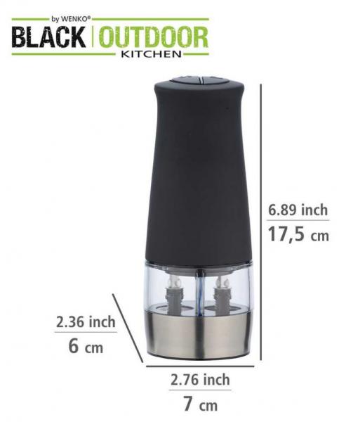 Wenko krydderikværn 2I1 - Sort/klar Wenko krydderikværn 2I1 - Sort/klar