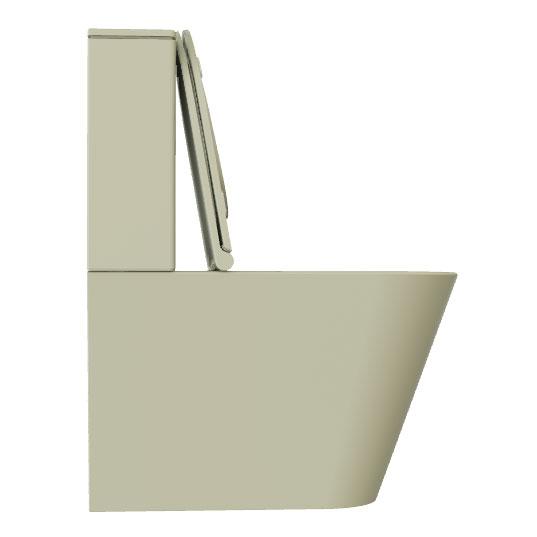 Lavabo Forma rimless gulvst&aring;ende toilet BTW inkl. s&aelig;de - Nature green