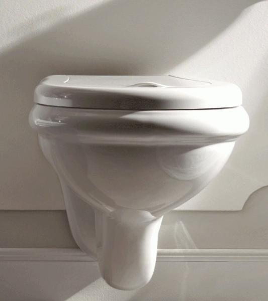 Lavabo Retro v&aelig;gh&aelig;ngt toilet u/s&aelig;de - Hvid