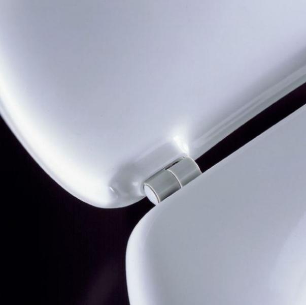 Pressalit T 2 toilets&aelig;de m/ l&aring;g - Hvid