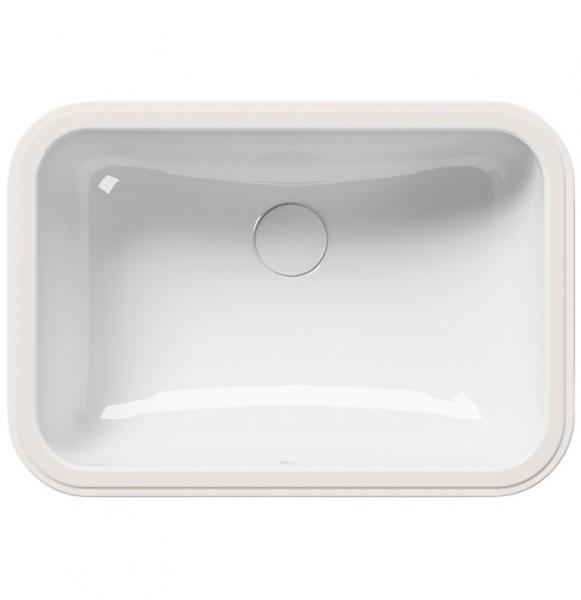 GSI Classic 50 håndvask t/underlimning - Med overløb - ExtraGlaze GSI Classic 50 håndvask t/underlimning - Med overløb - ExtraGlaze