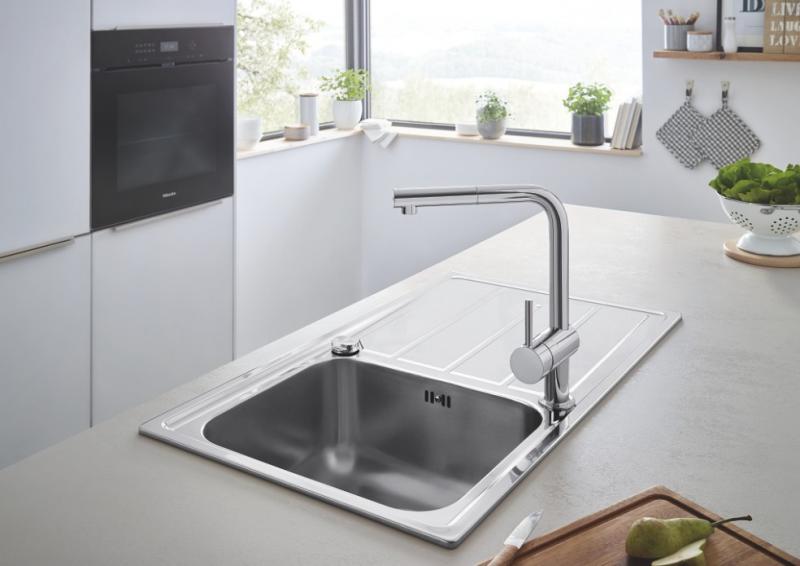 Grohe K500 60-S k&oslash;kkenvask m/afl&oslash;bsbakke