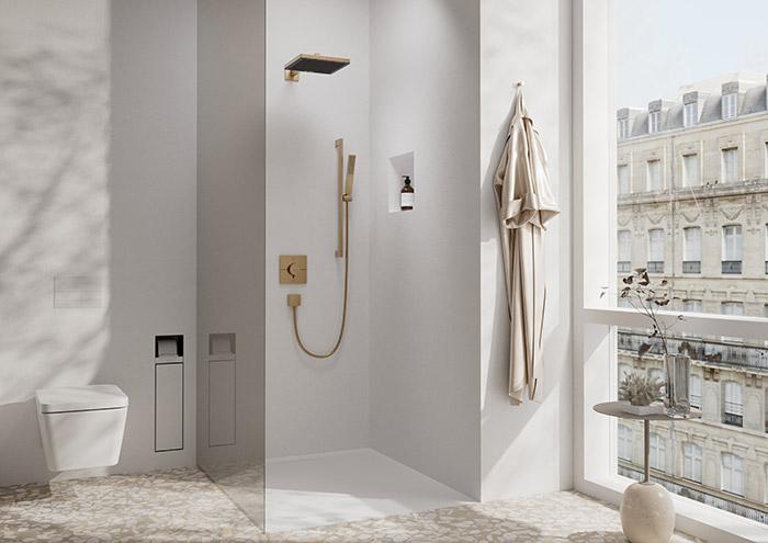 hansgrohe bruserb&oslash;jning E 39 cm 1/2" - B&oslash;rstet bronze