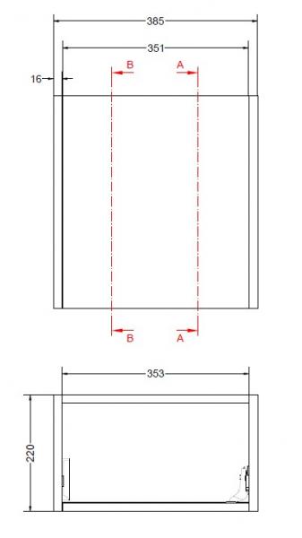 Sanibell Proline 40 mini m&oslash;bels&aelig;t m/l&aring;ge - Sort eg