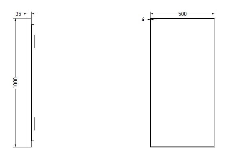 Sanibell Ink SP32 firkantet spejl m/backlight, varme og sensor 50 x 100 cm - Mat hvid Sanibell Ink SP32 firkantet spejl m/backlight, varme og sensor 50 x 100 cm - Mat hvid
