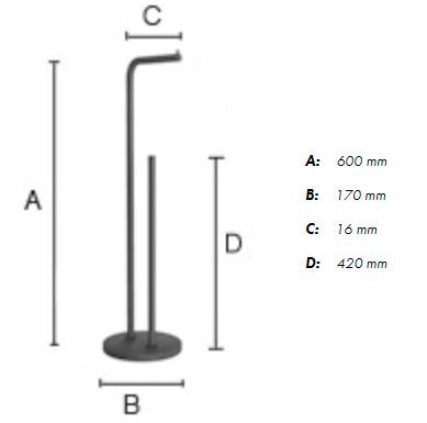 Beslagsboden tilbeh&oslash;rspakke til toilet t/gulv - Hvid