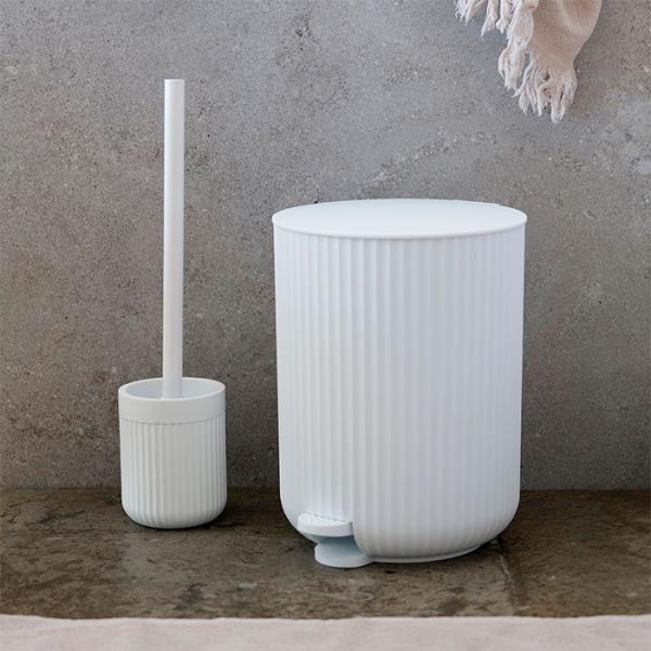 Beslagsboden Wave toiletspand m/soft close og pedal - Mat hvid