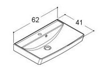 Dansani Mido+ 60 møbelsæt m/Capella håndvask i antracit - Hvid mat Dansani Mido+ 60 møbelsæt m/Capella håndvask i antracit - Hvid mat