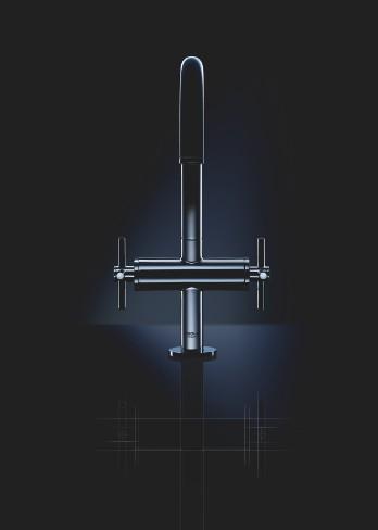 Grohe Atrio New h&aring;ndvaskarmatur - B&oslash;rstet hard graphite