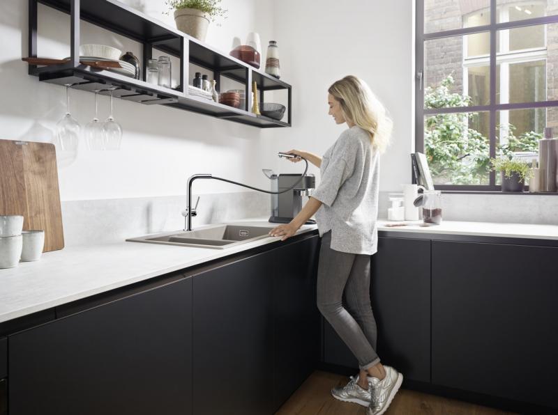 hansgrohe Talis M54 k&oslash;kkenarmatur m/L-tud og udtr&aelig;k - Krom