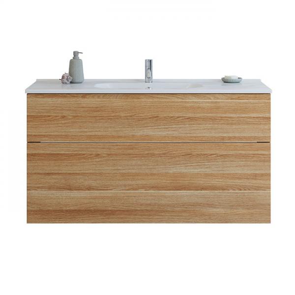 Dansani Luna 121 møbelsæt m/Kantate vask, høj skuffe og indretning - Varm eg Dansani Luna 121 møbelsæt m/Kantate vask, høj skuffe og indretning - Varm eg