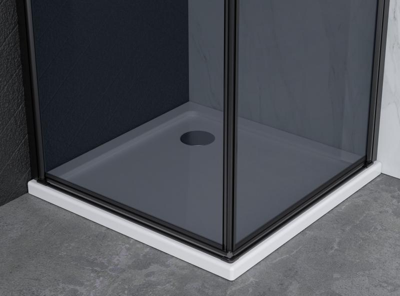 Nortiq brusehjørne 90x90 - Mørkt glas/mat sort Nortiq brusehjørne 90x90 - Mørkt glas/mat sort