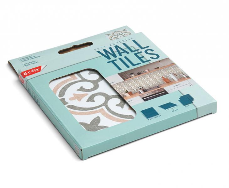 D-C-fix selvkl&aelig;bende fliser til v&aelig;g - Jamila olive