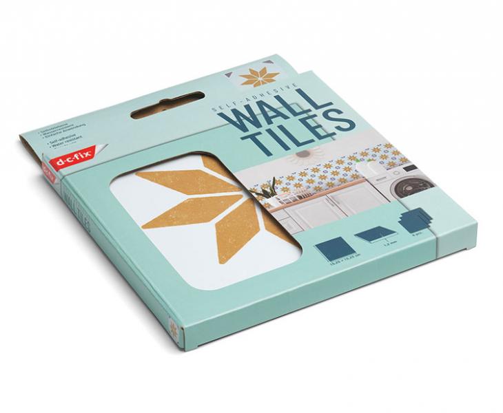 D-C-fix selvkl&aelig;bende fliser til v&aelig;g - Alia gold