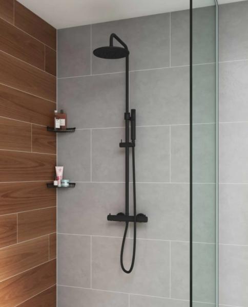 Lavabo Argo 300 komplet brusesæt - Mat sort Lavabo Argo 300 komplet brusesæt - Mat sort