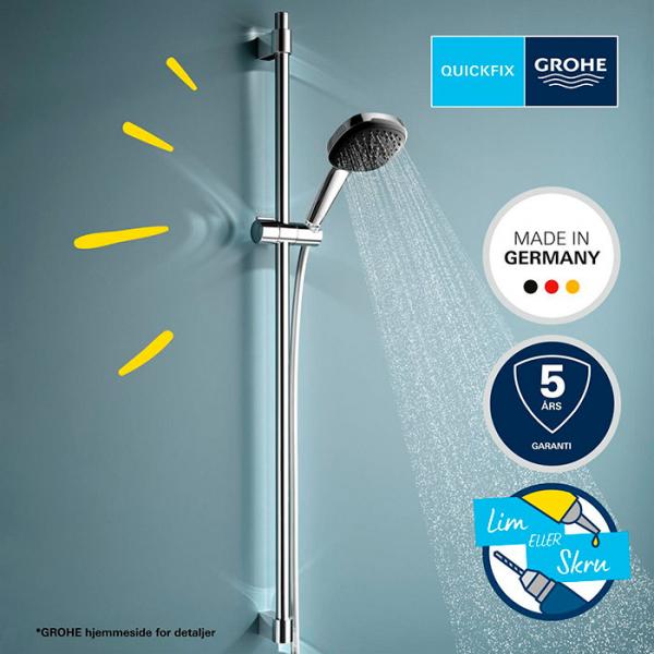 Grohe Vitalio Comfort 110 brusesæt 2 sprays 900 mm Grohe Vitalio Comfort 110 brusesæt 2 sprays 900 mm